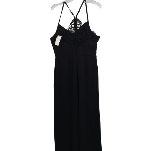 Row A Women Monique Lace Back Jumpsuit Spaghettis strap Size X-Large New - Picture 7 of 9